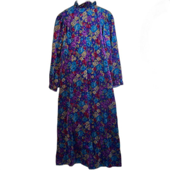Gilligan & O'Malley Vintage Velour Long Night Dress Pajama Robe Sleep Wear Small - Picture 11 of 11